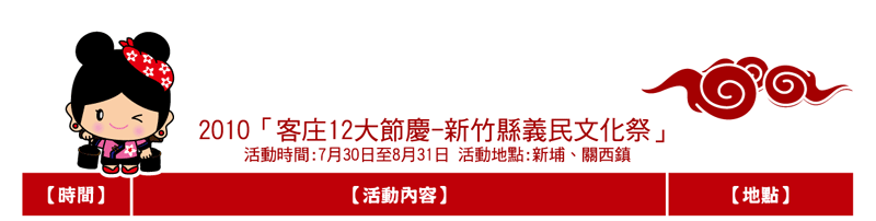 活動行程